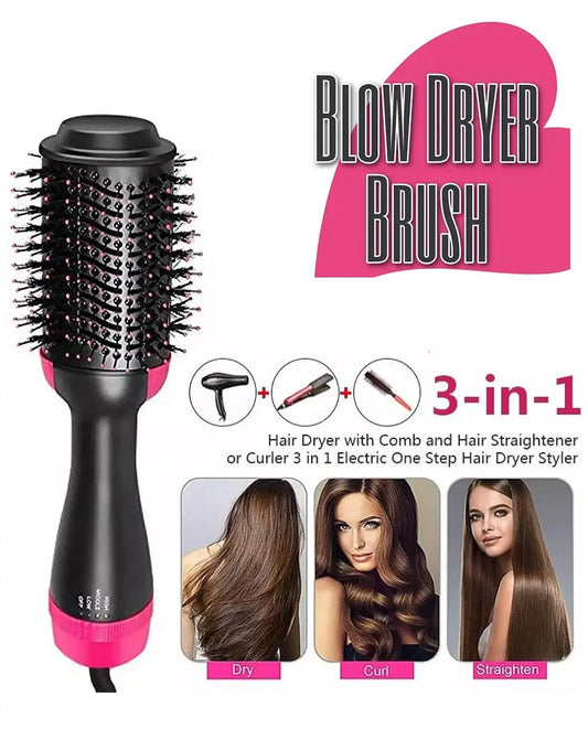 3 in 1 Hair Dryer Brush | One Step Volumizer & Styler | Dry, Straighten & Curl